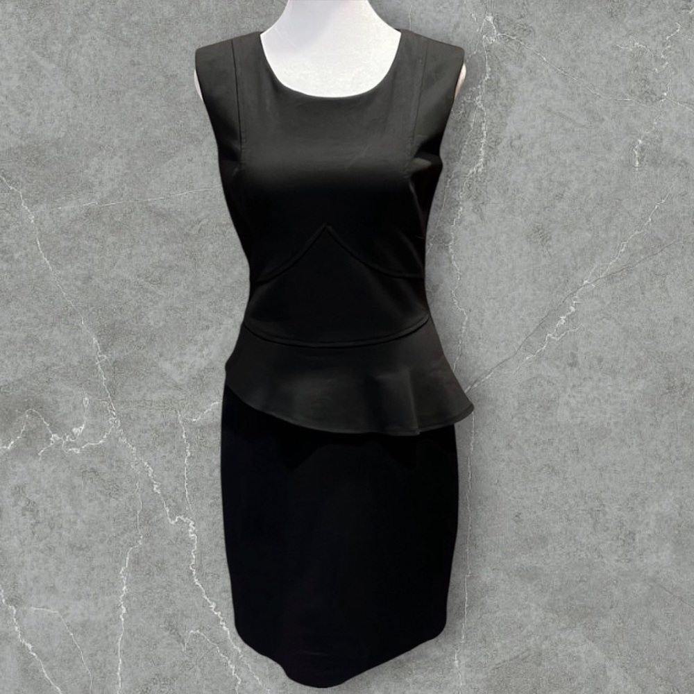 Max and Cleo Black Sleeveless Sheath Dress Size 4